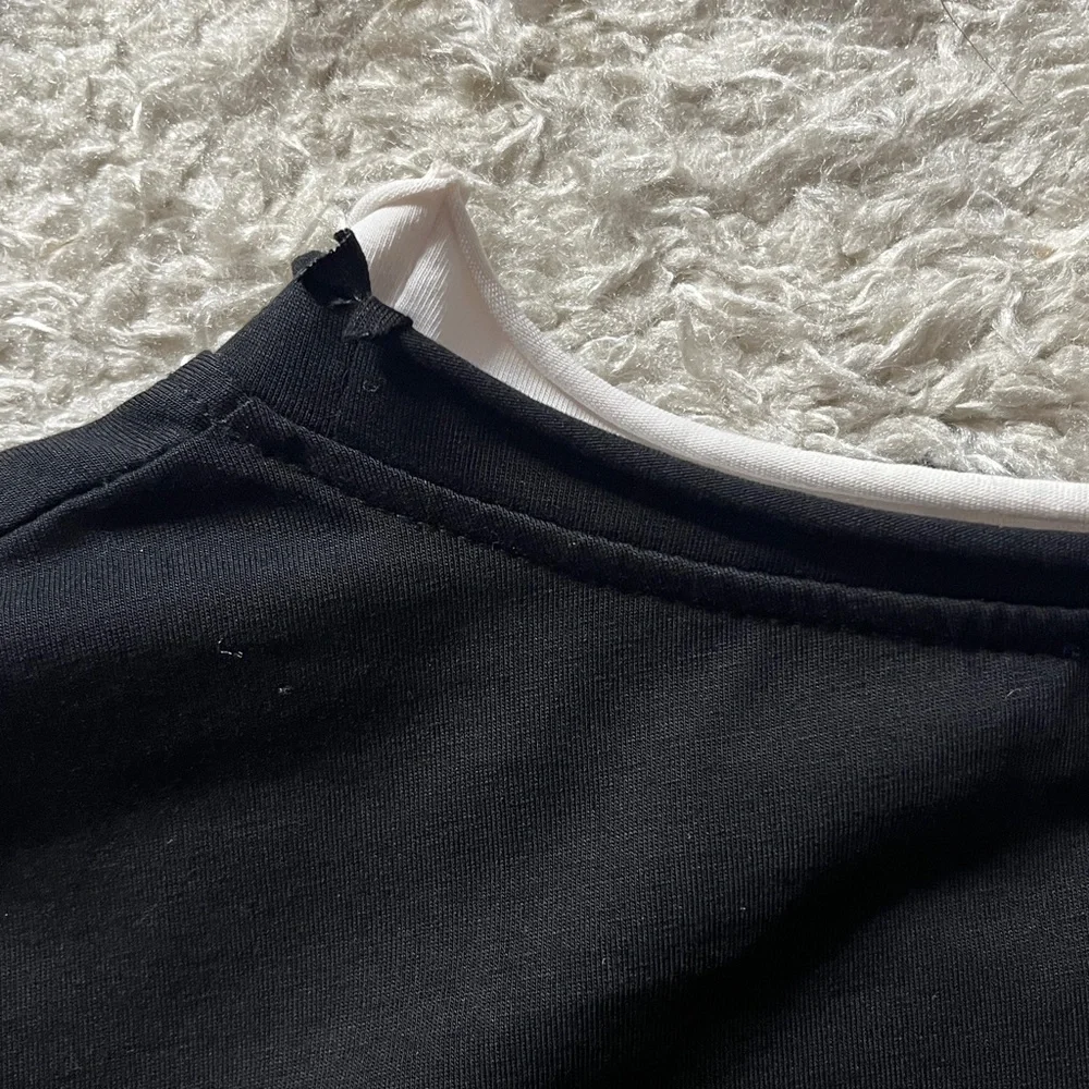 Amici by Baci size(look @ measurements) black and White Women's Top