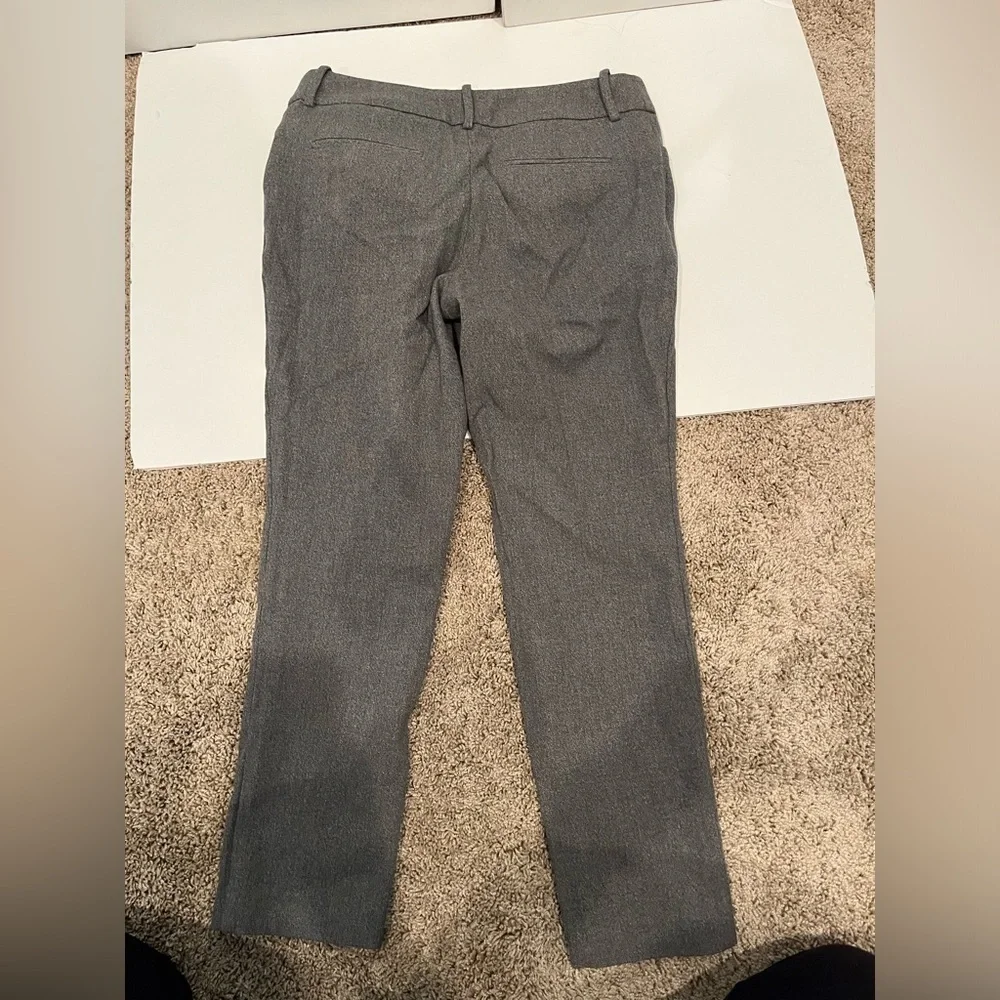A New Day Pants Womens 6 Grey Stretch Elastizado Elastic Casual Zipper New