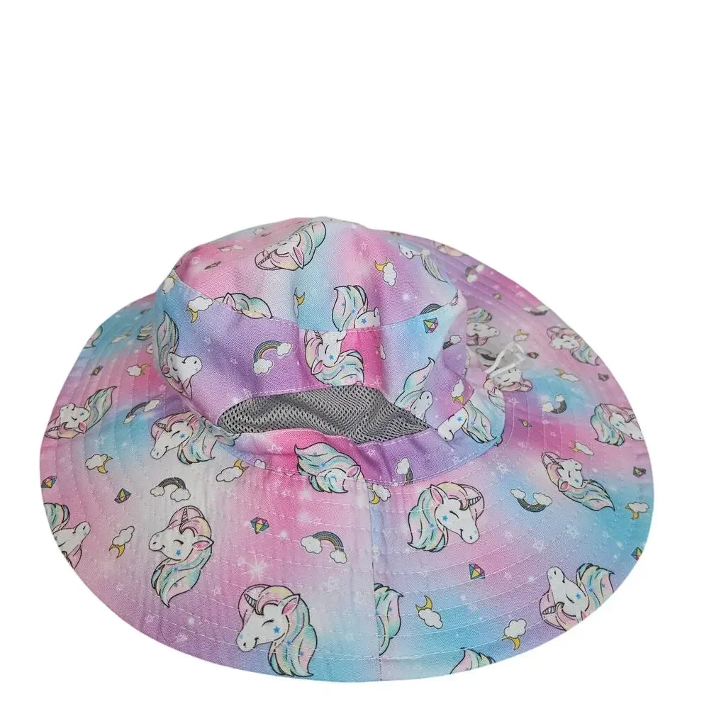 Unicorn Multicolor Sun hat for girls