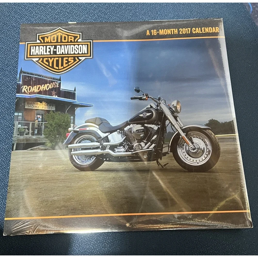 HARLEY-DAVIDSON‎ MOTOR CYCLES  / 2017 16 Month Wall Calendar (Sealed)