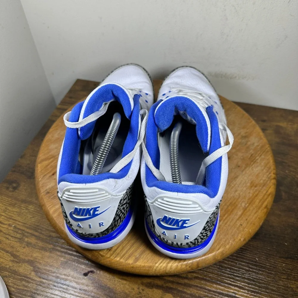 Jordan Zoom Vapor AJ3 Racer Blue White Elephant Print DV9367-100 Mens Size 13