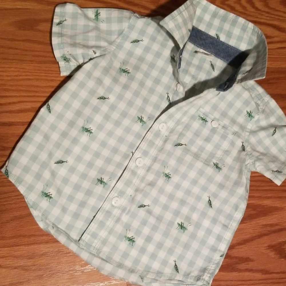 Gap shirt hm distressed jesns 6-12mo‎
