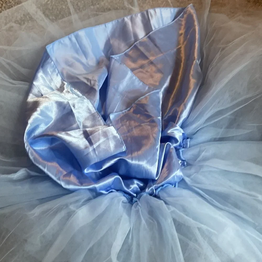 Satin Child Dance Powder Baby Blue Tutu