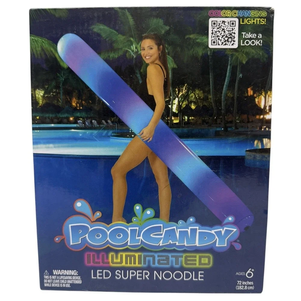 PoolCandy Illuminated LED Super Pool Noodle 72