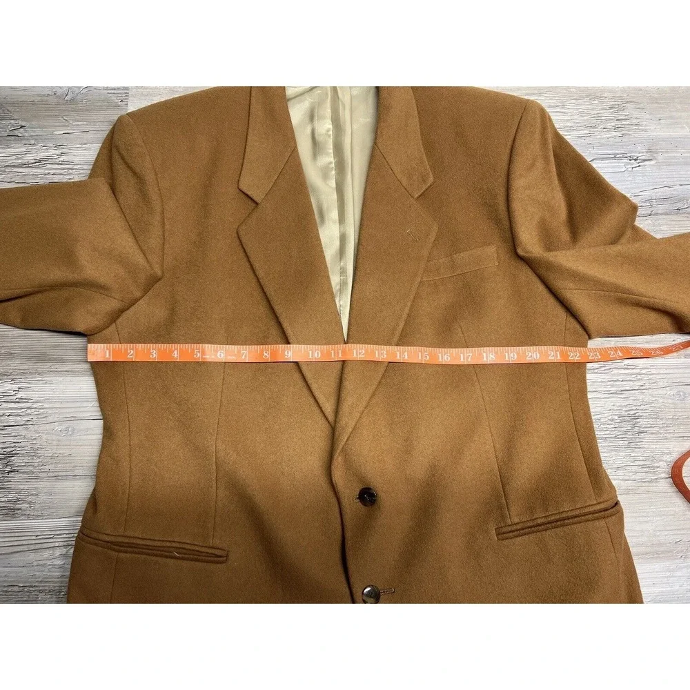 Vintage Gino Salvaggi International Collection Blazer Sport Coat Brown Wool 46 R