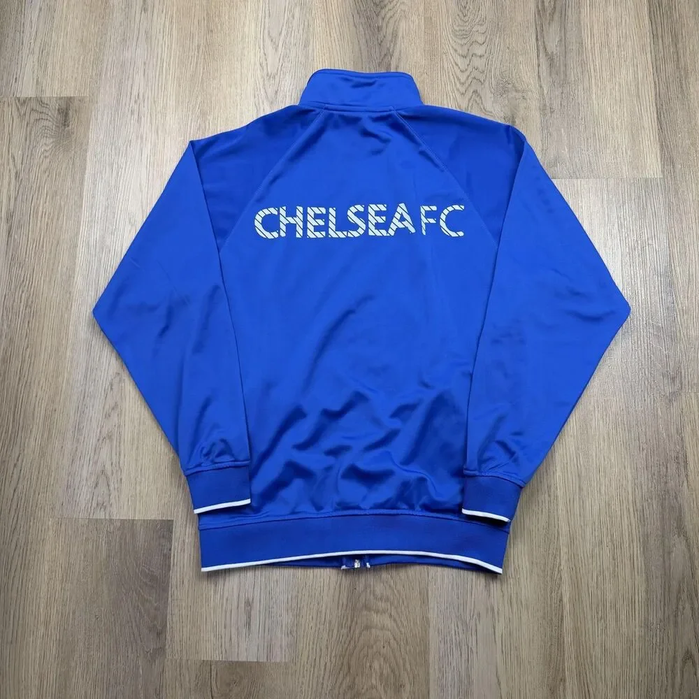 Chelsea FC Track Jacket Mens Medium Blue Premier League Soccer Football Rhinox