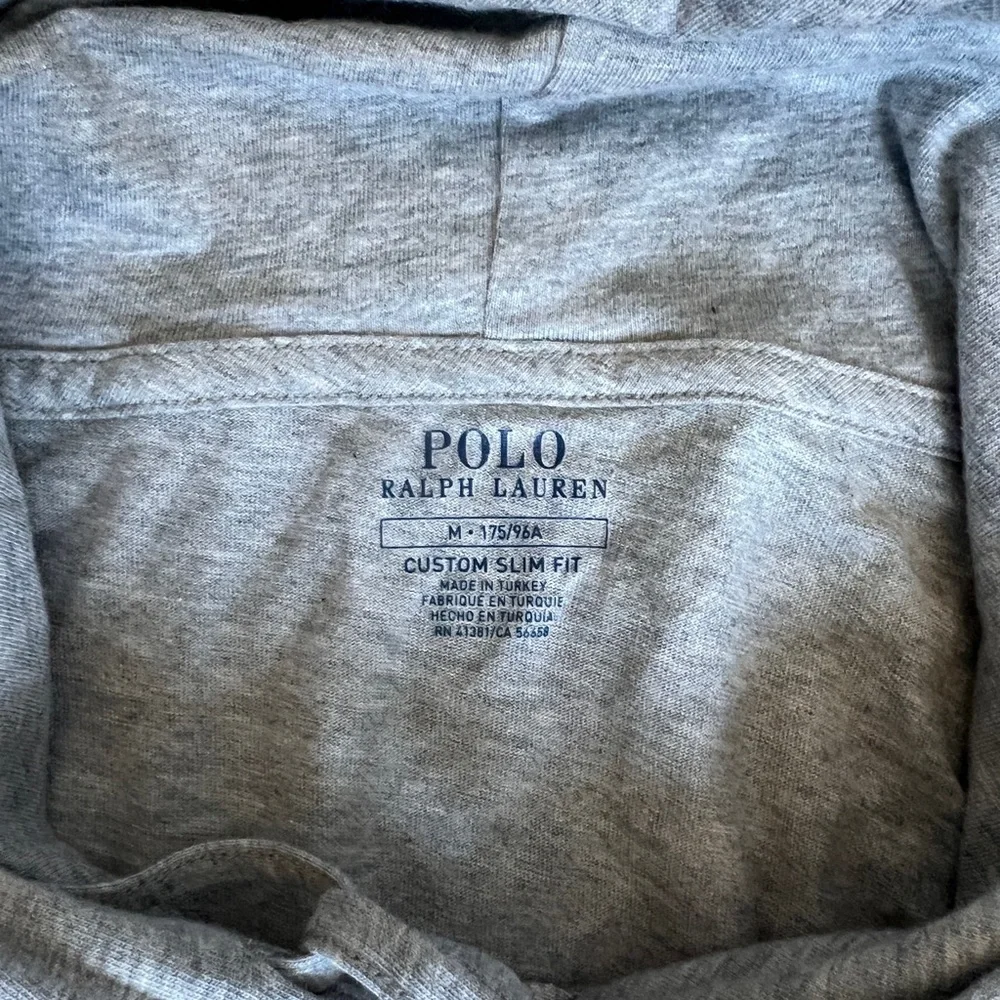 Polo Ralph Lauren Men’s Gray Hoodie Size M Classic Pony Logo Pullover Sweatshirt