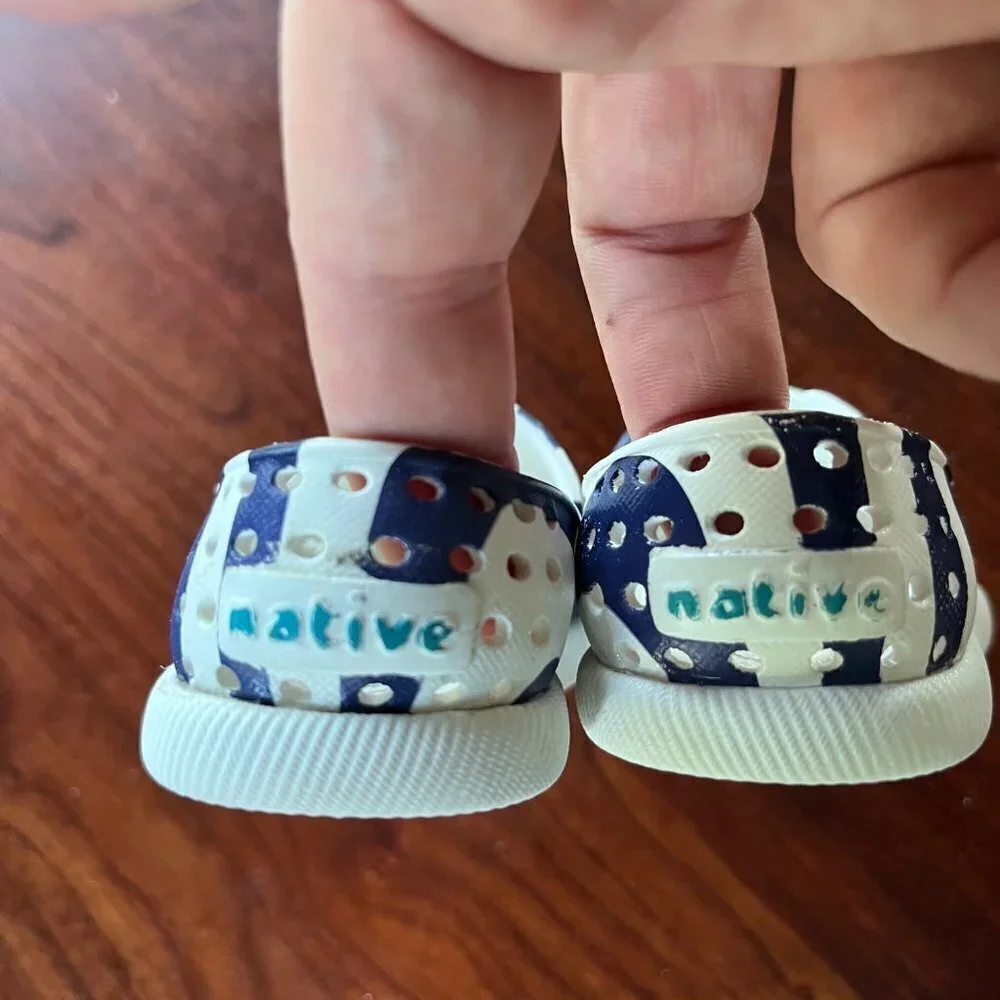 Native blue white
