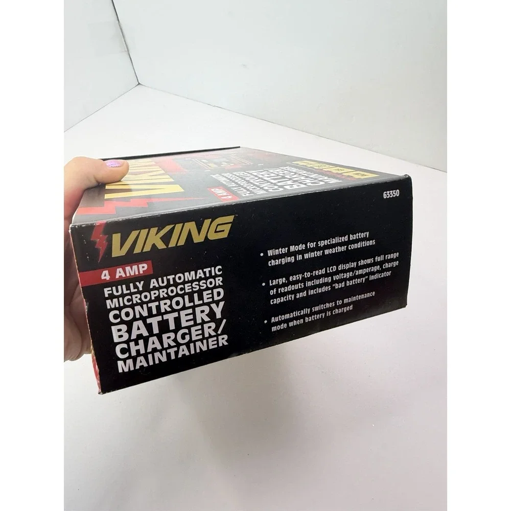 Viking 63350 4 Amp Fully Automatic Microprocessor Controlled Battery Charger