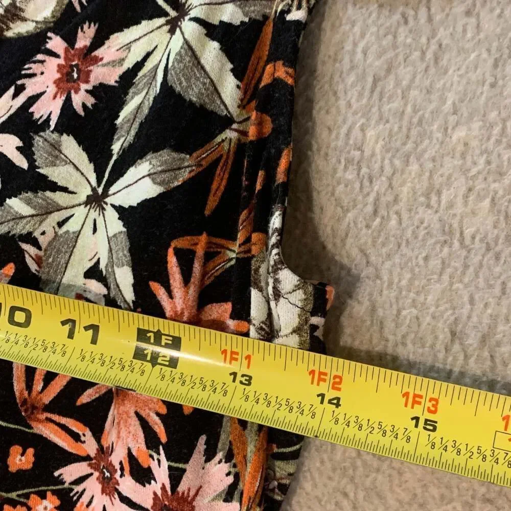 Dark tropical print dress Xhilaration