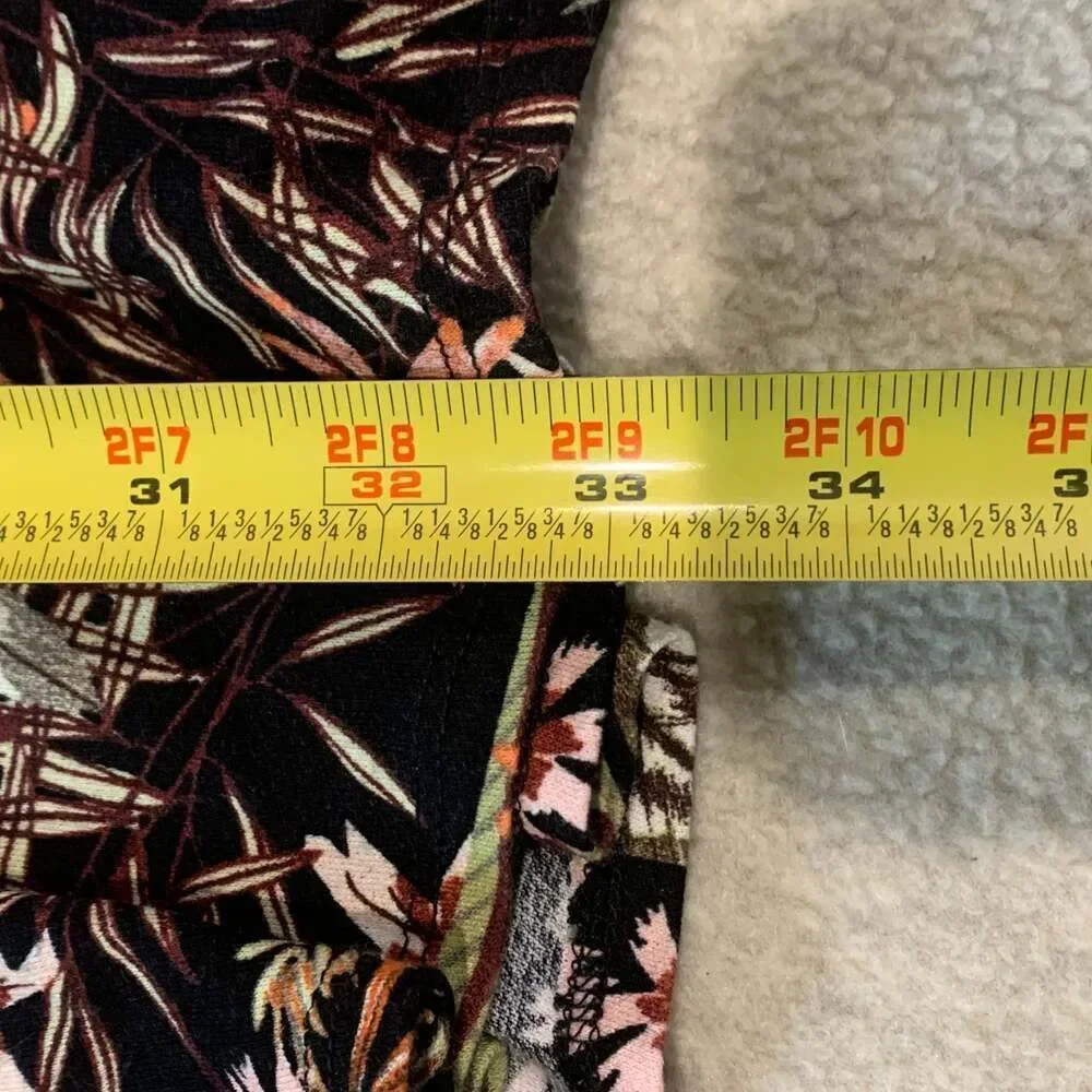 Dark tropical print dress Xhilaration