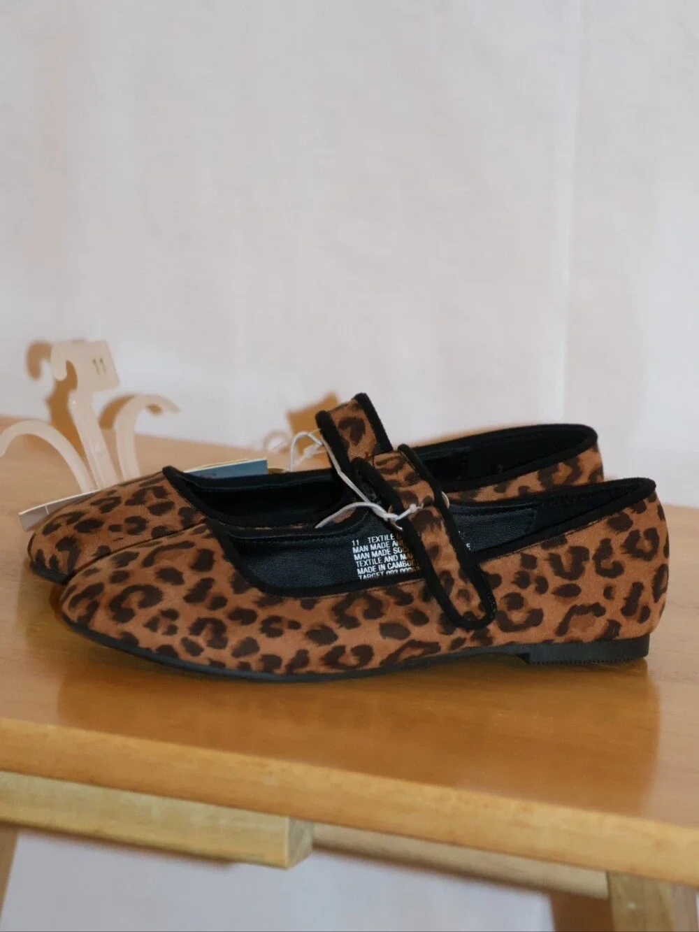 Cat & Jack Leopard Print Toddler Addy Ballet Flats.