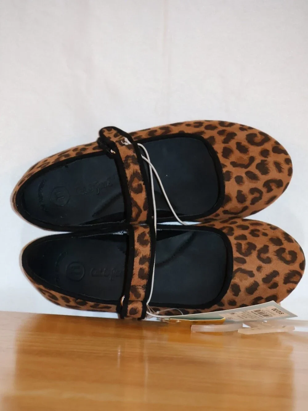 Cat & Jack Leopard Print Toddler Addy Ballet Flats.