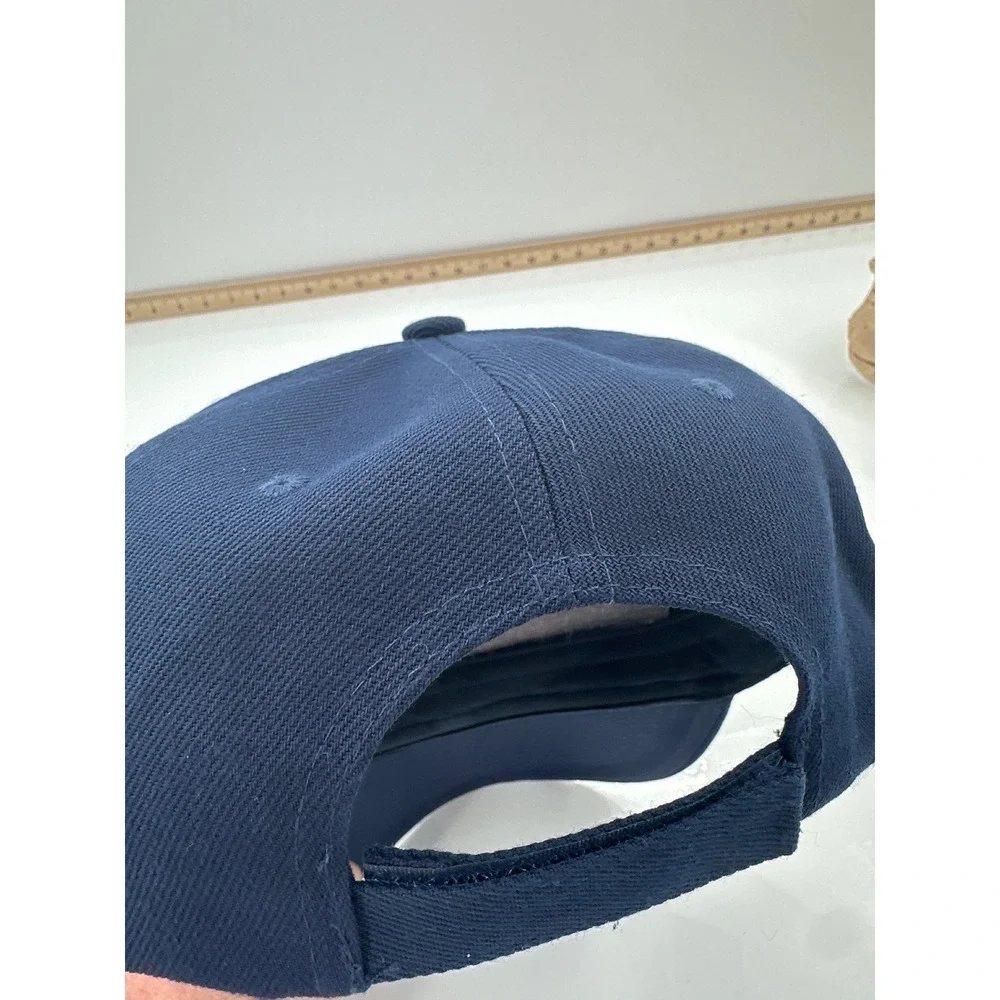 Mens Golf Hat‎ Navy Blue Adjustable Golf Cap w/vinyl California Logo