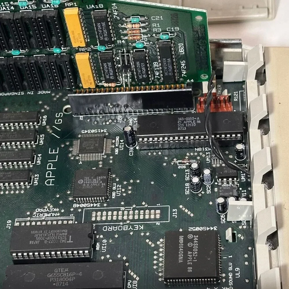 Vintage Apple IIGS Computer Powers ON
