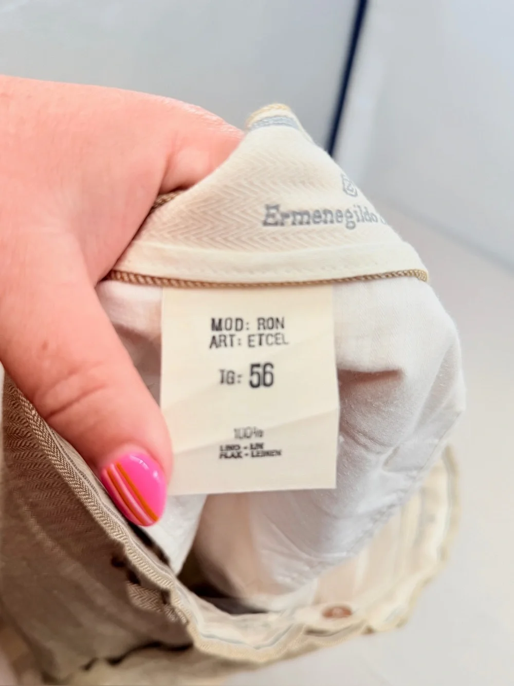 Ermenegildo Zegna light sand
