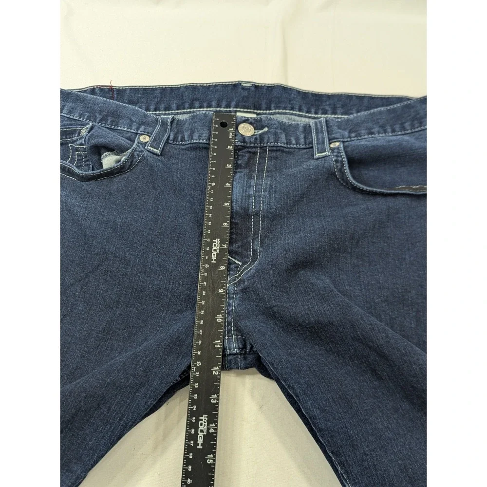 True Religion Jeans Mens 46x33* Geno Relaxed Slim Pants Heavy Denim World Tour‎