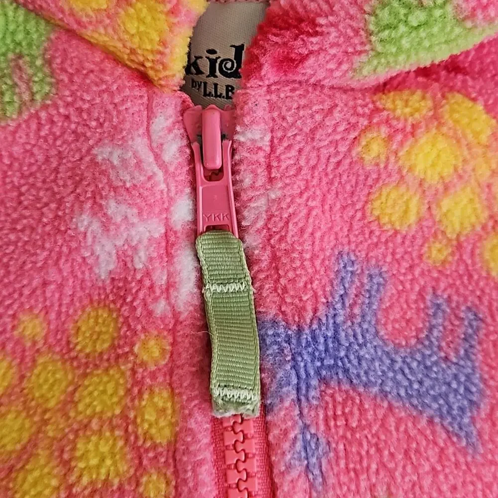 L.L. Bean Vintage L.L. Kids Pink Fleece Winter Baby Bunting |‎ Infant 3-6 Months