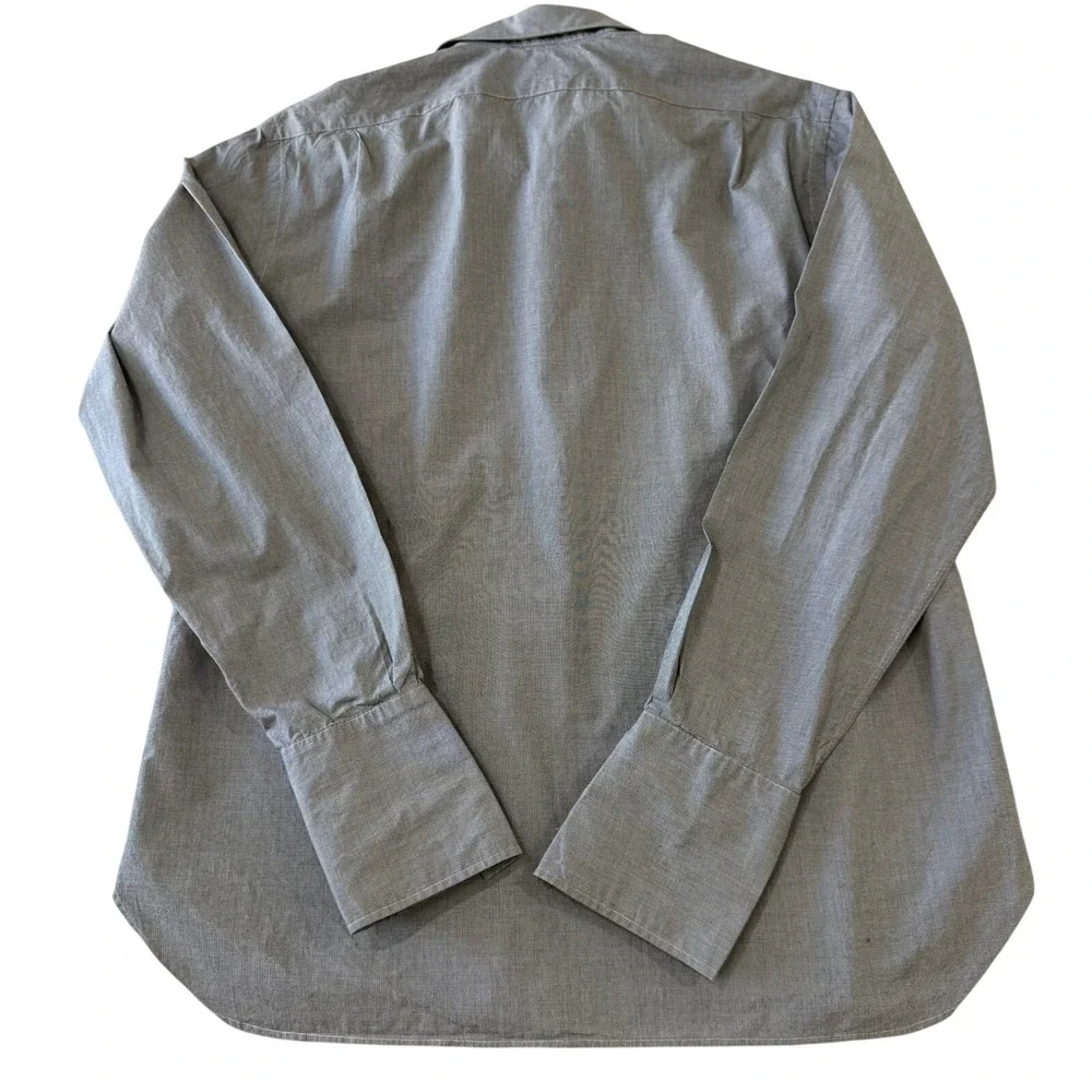 Polo Ralph Lauren Mens Estate Custom Gray‎ Dress Shirt Size 17 1/2 French Cuff