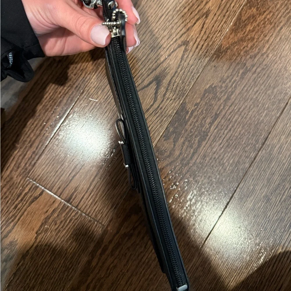 Coach black bow
