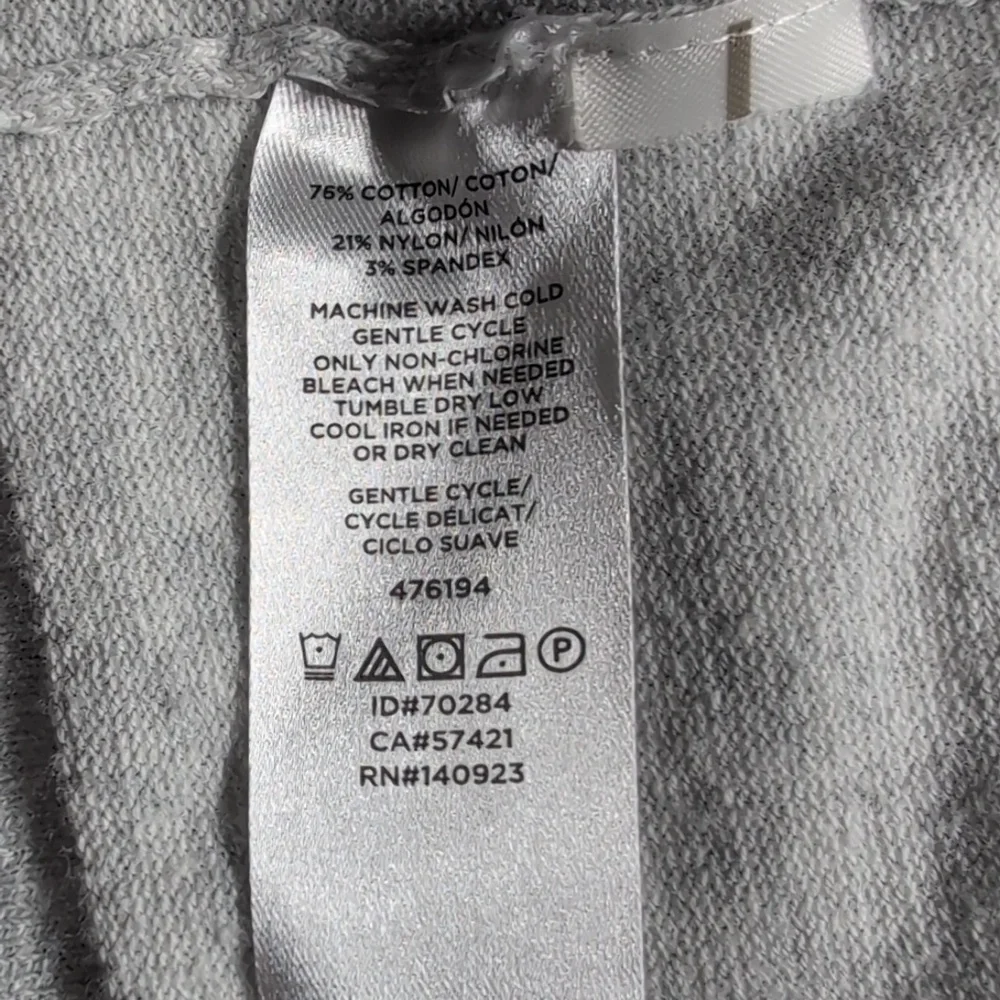 Loft Hooded Drape Open Cardigan Gray Size Small