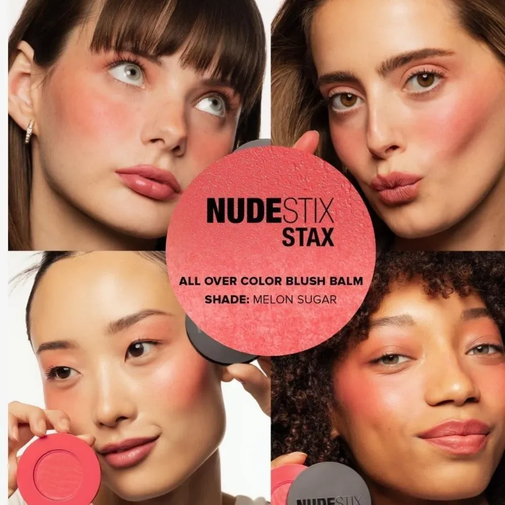 🌻NUDESTIX Melon Sugar STAX All Over Color Blush Balm New FullSz