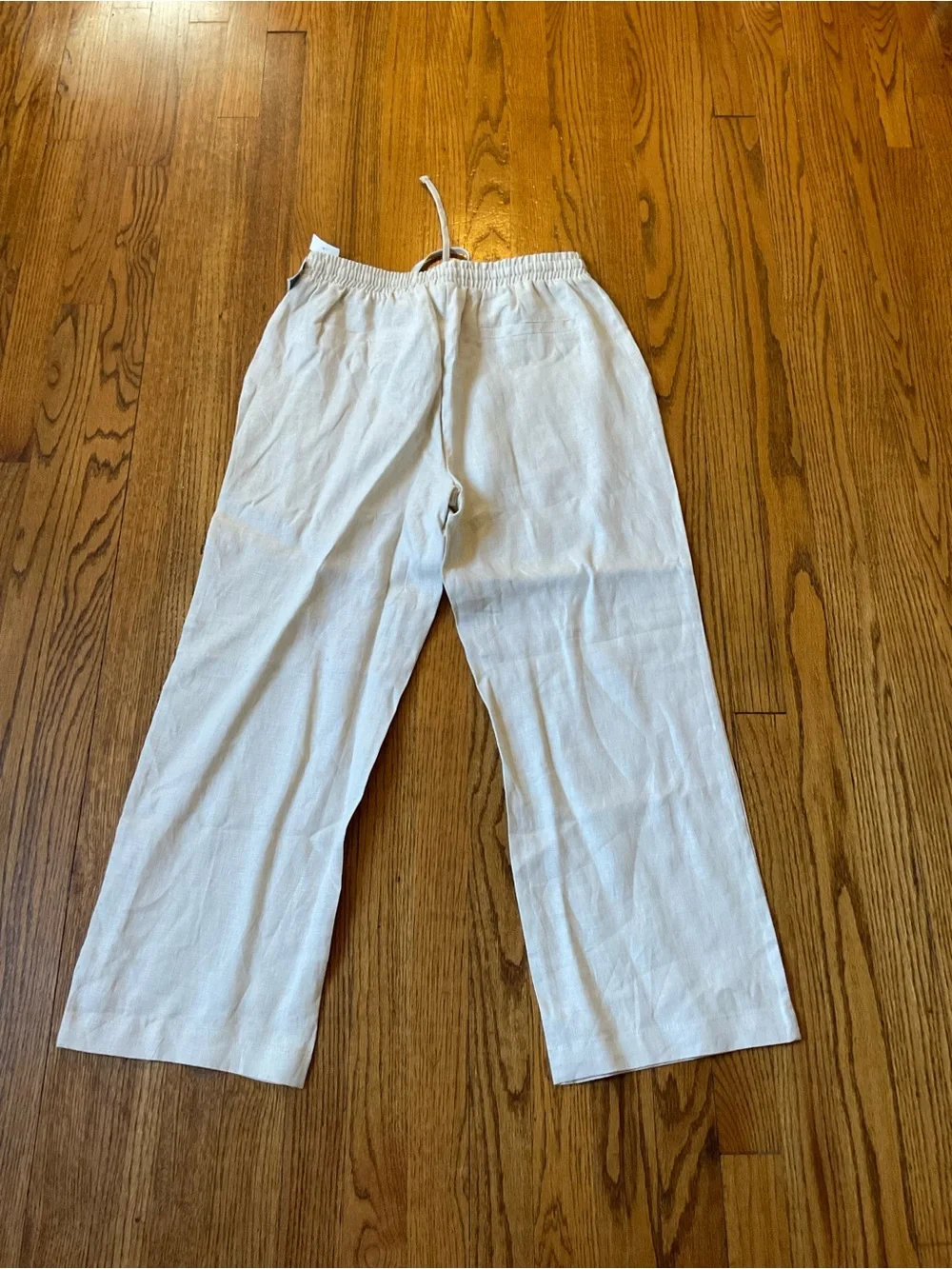 Joie Lightweight Drawstring Linen Pants - Cream