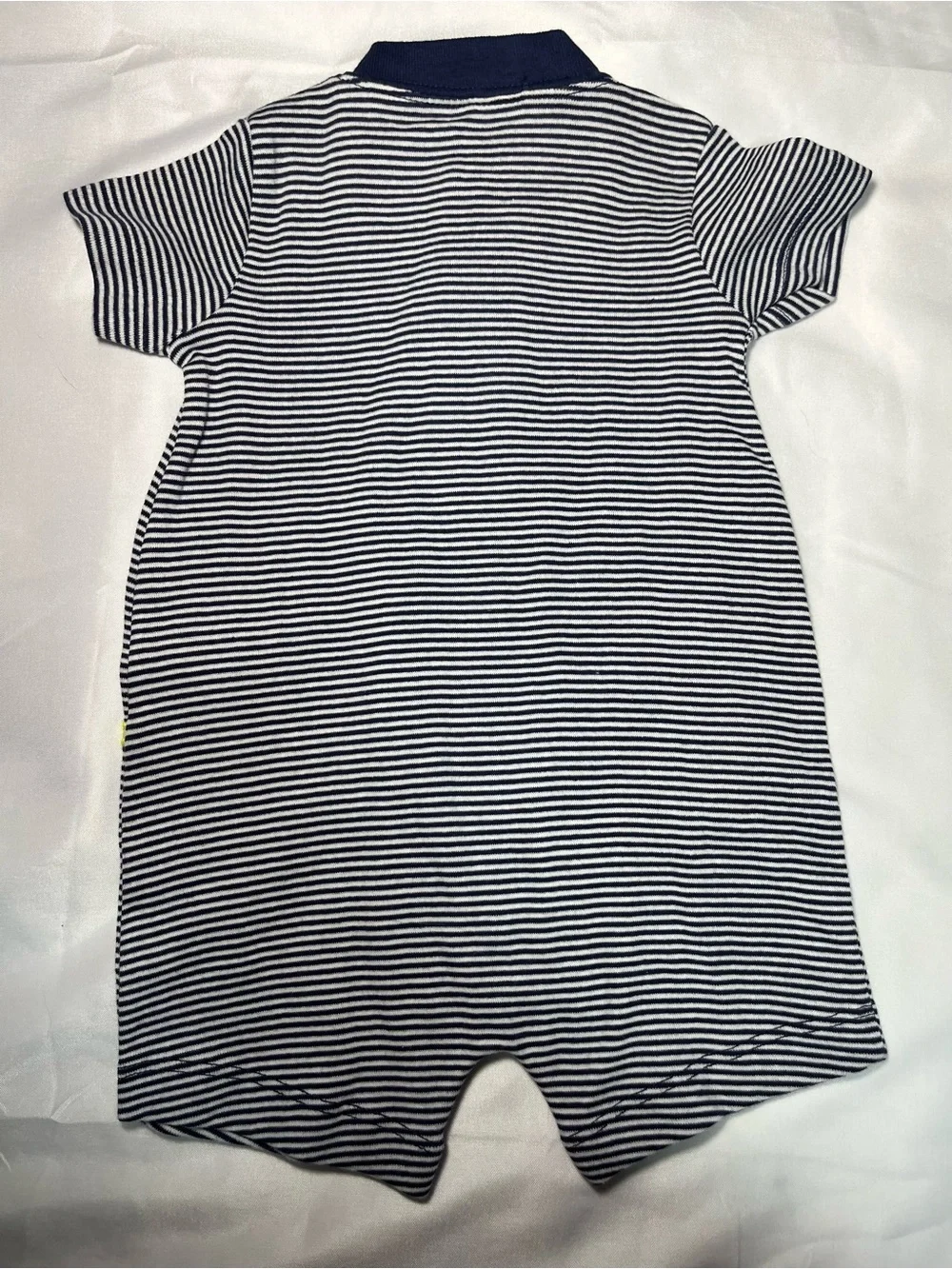 Carter’s Baby Boy 3M Romper Octopus Blue Striped One-Piece NWT
