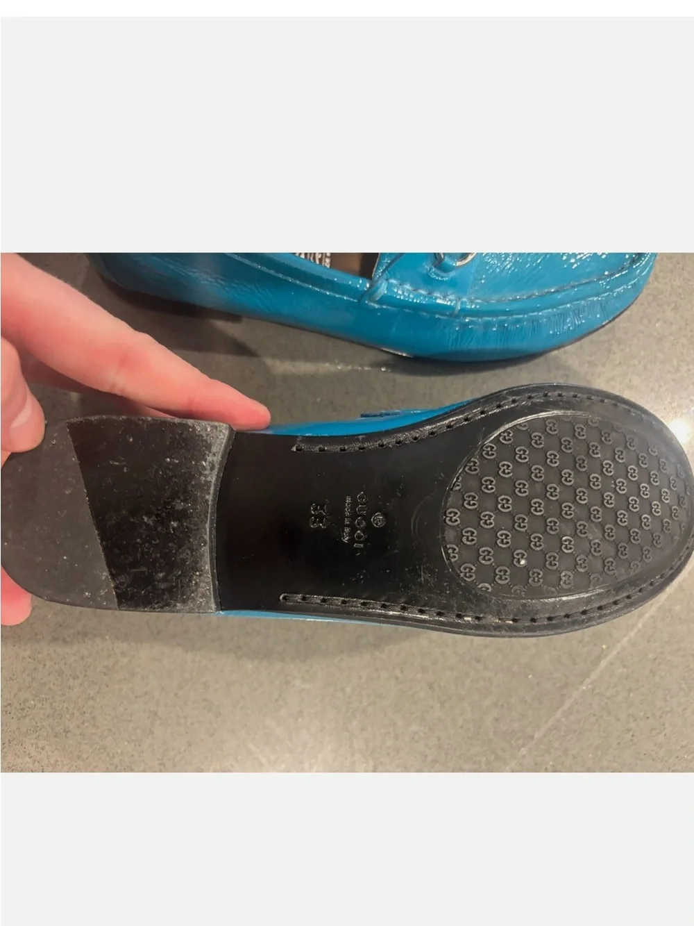 Gucci Children’s GG Loafer EU 33 / US Kids 2 – Authentic & Rare - Turquoise