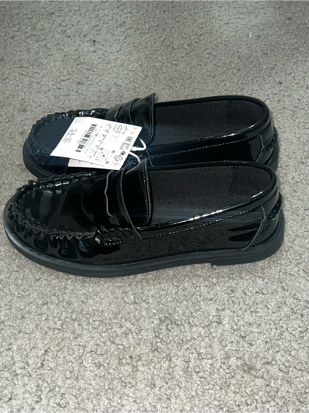 Zara shiny black