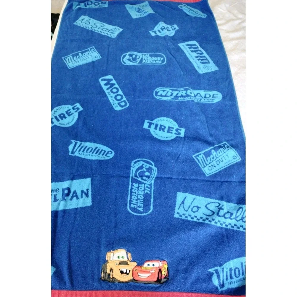 Disney Pixar Cars Beach Towel Lightning McQueen & Mater Jay Franco Cotton 31x57