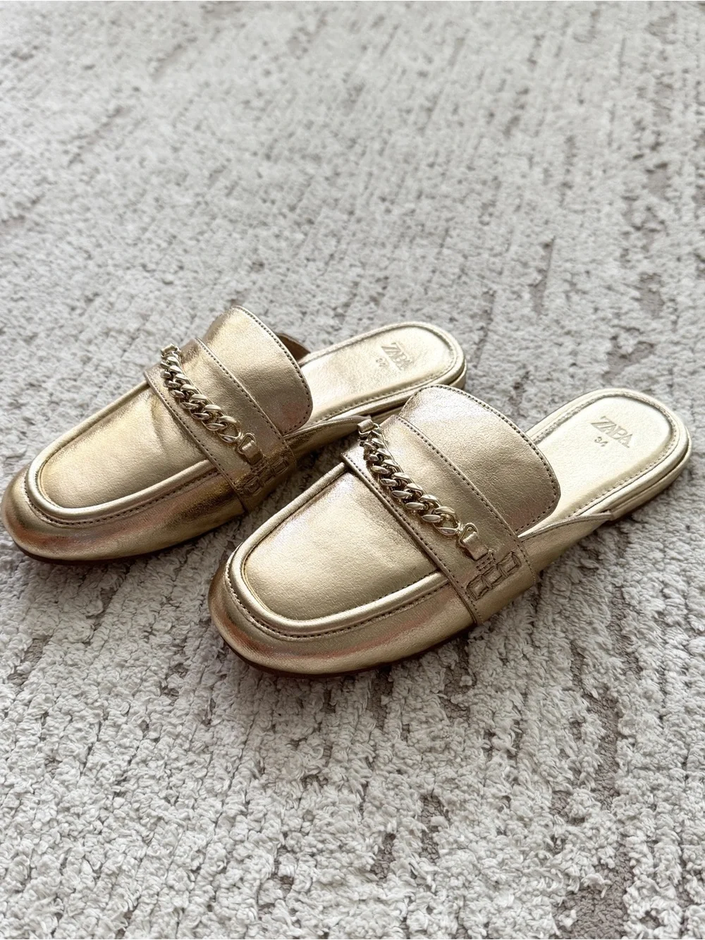Zara shiny gold