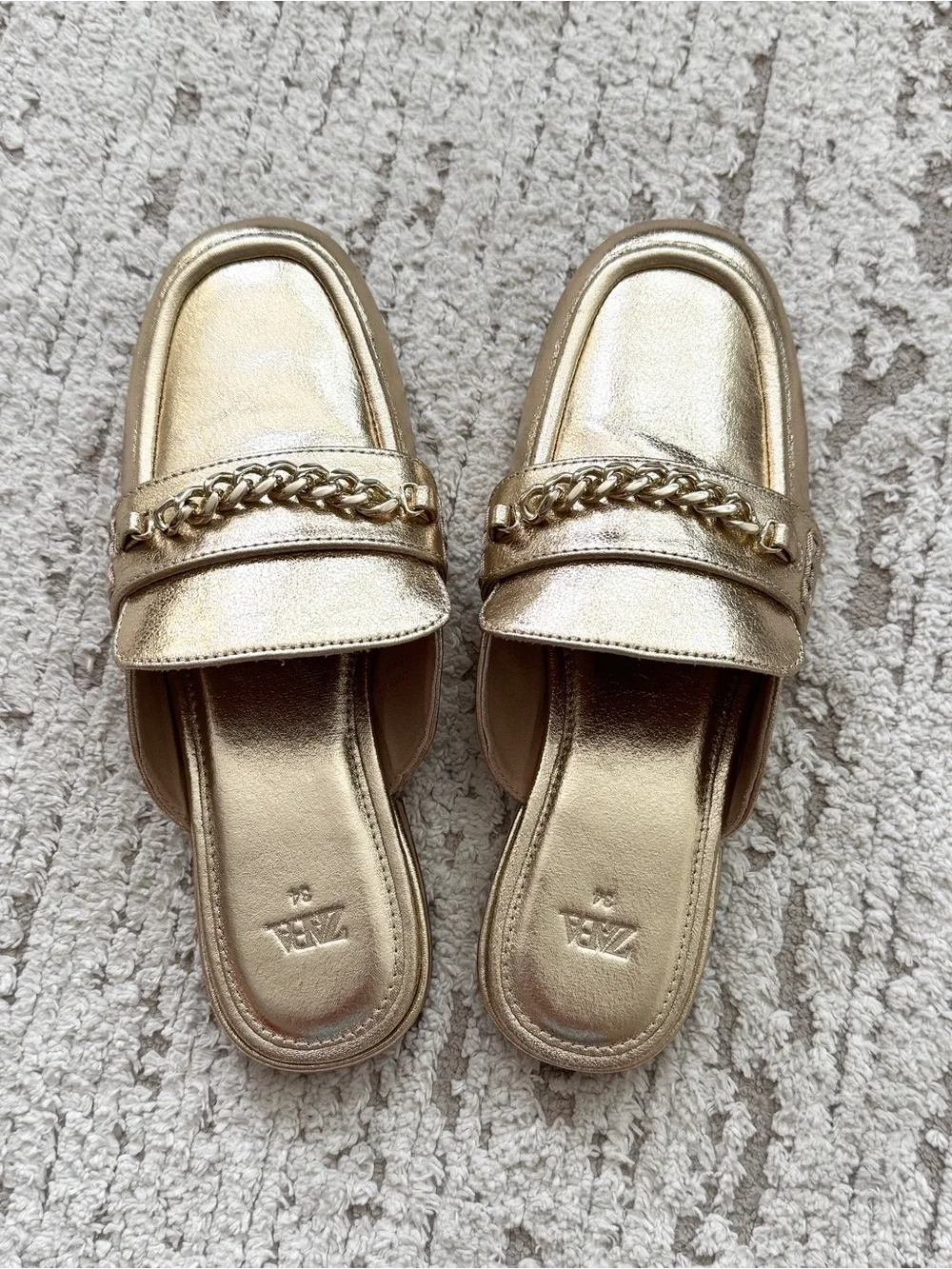 Zara shiny gold