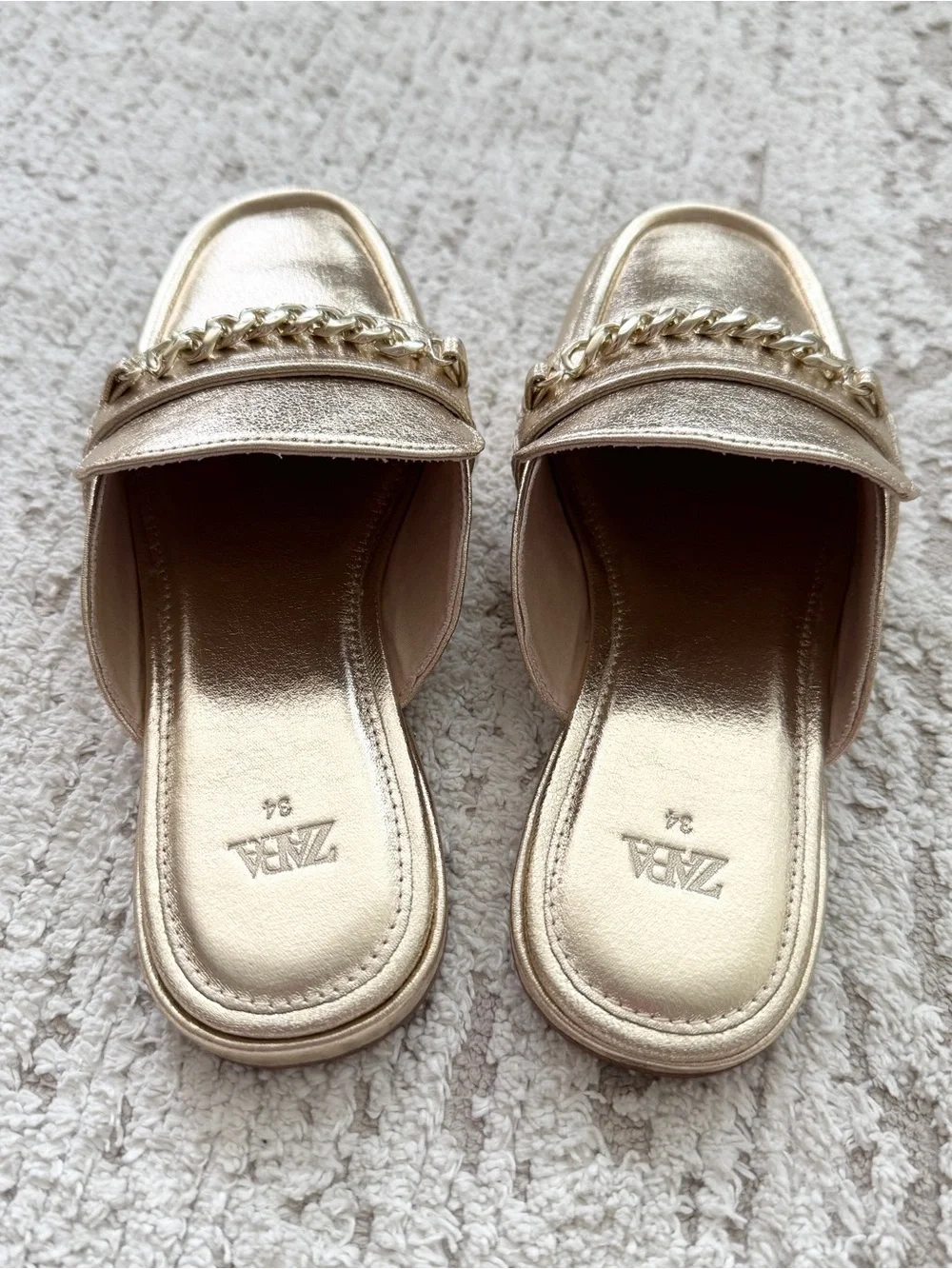 Zara shiny gold