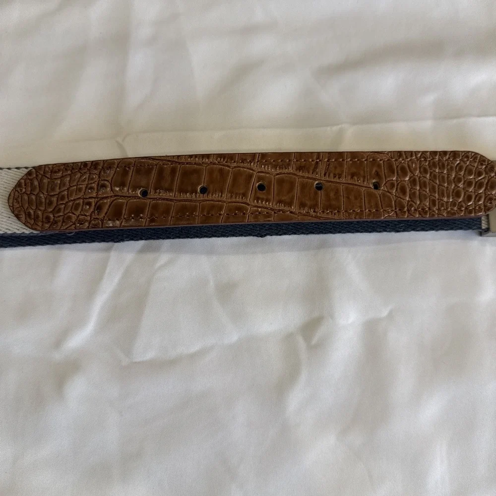 Doc Murphy Belt Reversible Canvas Red White Blue EKU PGA Of America 1916 Leather