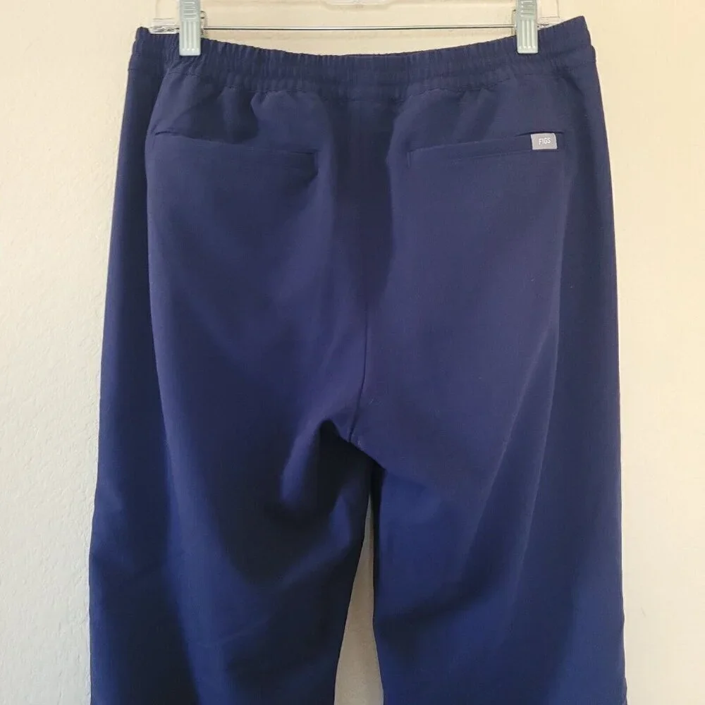 Figs Men Elastic Waist Natib Classic Pants Scrubs Size Medium Medical Nurse Blue
