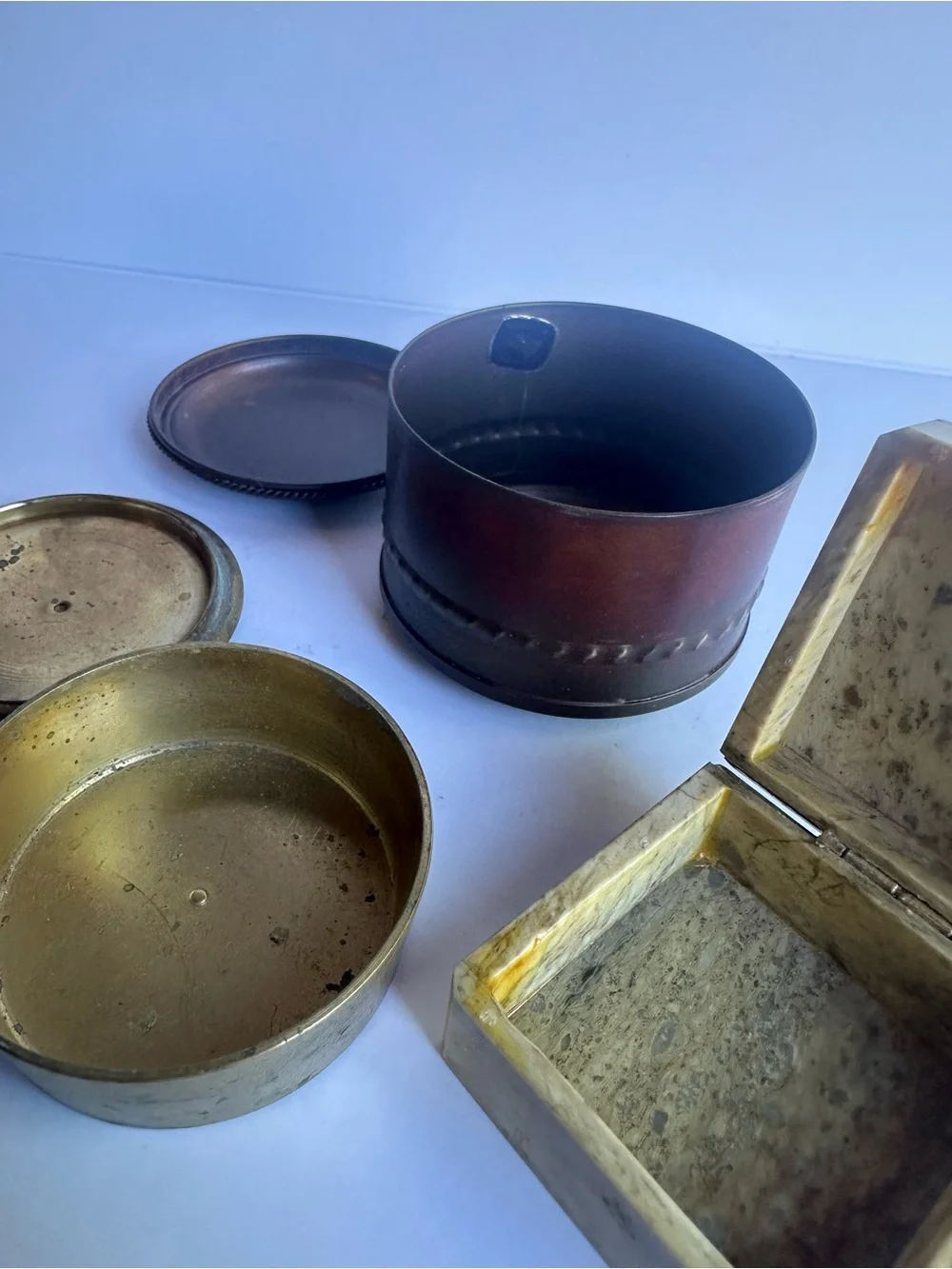 Set of Three Decorative Trinket Boxes