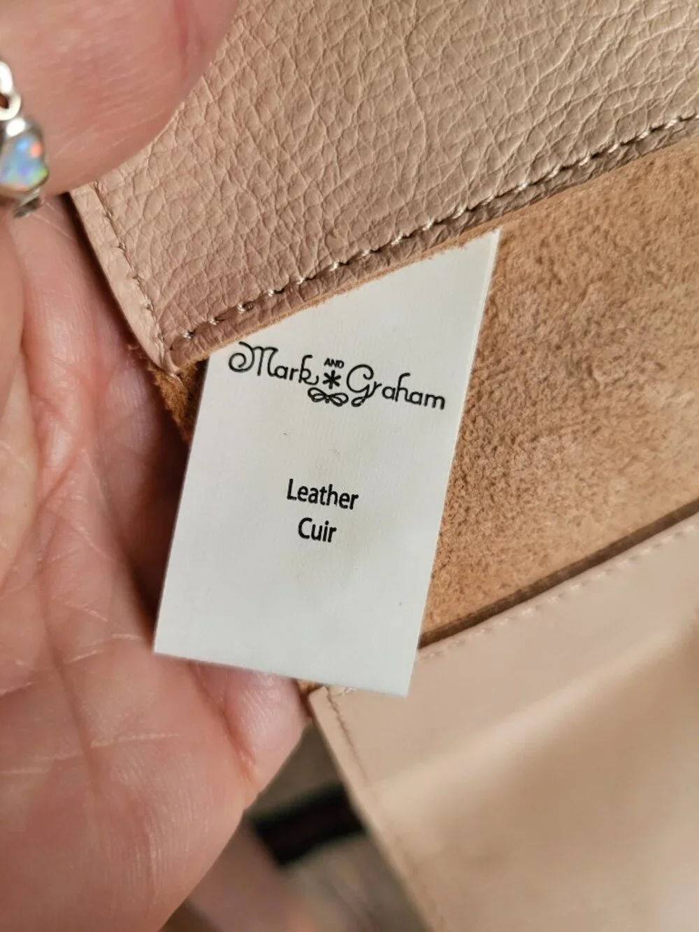 Mark & Graham leather used genuine