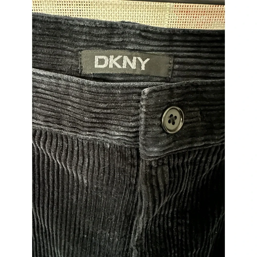 DKNY Mens Corduroy Trousers Pants 36W 29L Mens‎ Straight Leg Navy Blue