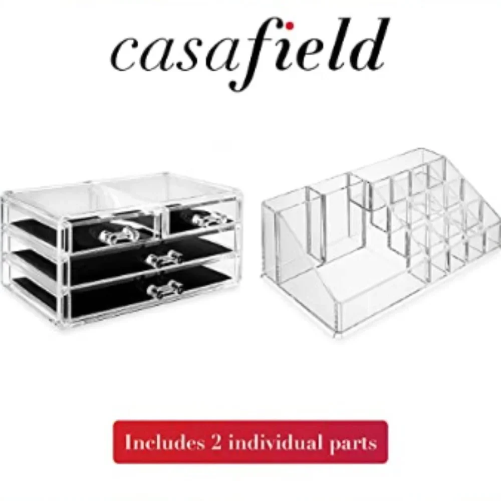 Acrylic Cosmetic Makeup‎ Organizer & Jewelry Storage Display Case