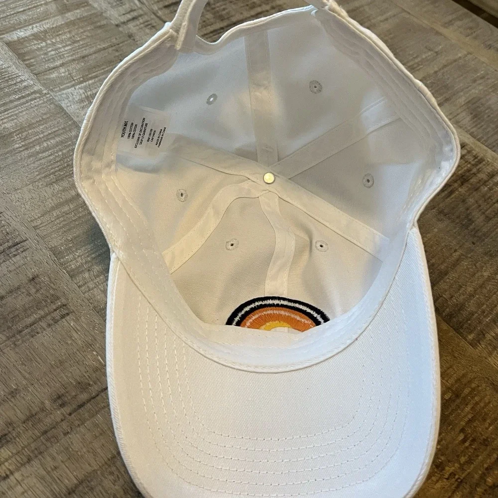 LIFE‎ IS GOOD Unisex Youth Hat Sunshine And Waves White Adjustable  Closure