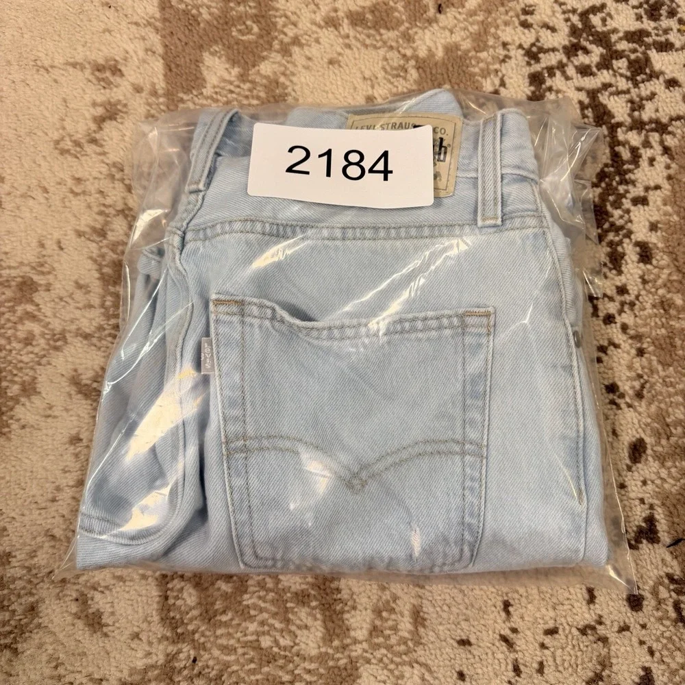 Levis Silvertab Shorts Women's 26 Baggy Mid Denim Distressed Summer