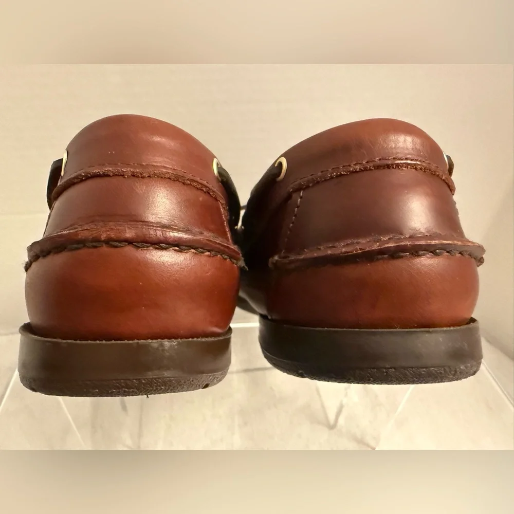Sebago Docksides Leather Boat Shoes Men’s 9 M Brown Classic Loafers NWOT