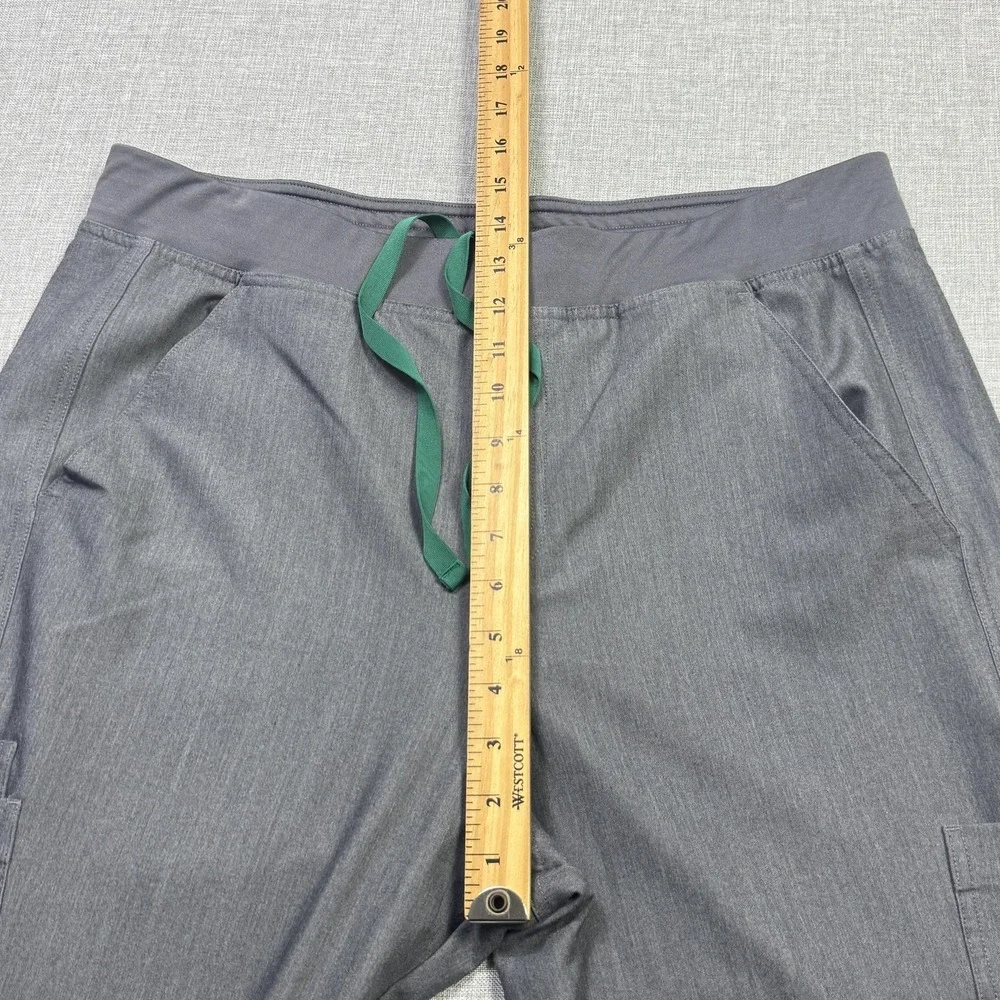 FIGS Scrub Pants Mens XL Gray Technical Collection T2001‎ Cargo Drawstring