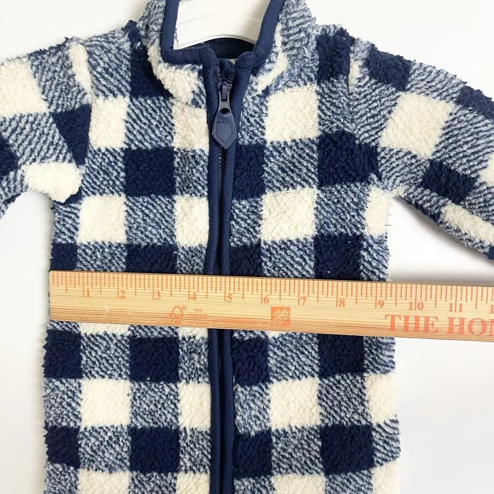 Carters plaid piece long