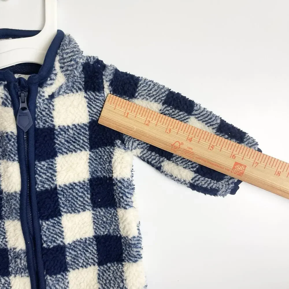Carters piece plaid sleeve