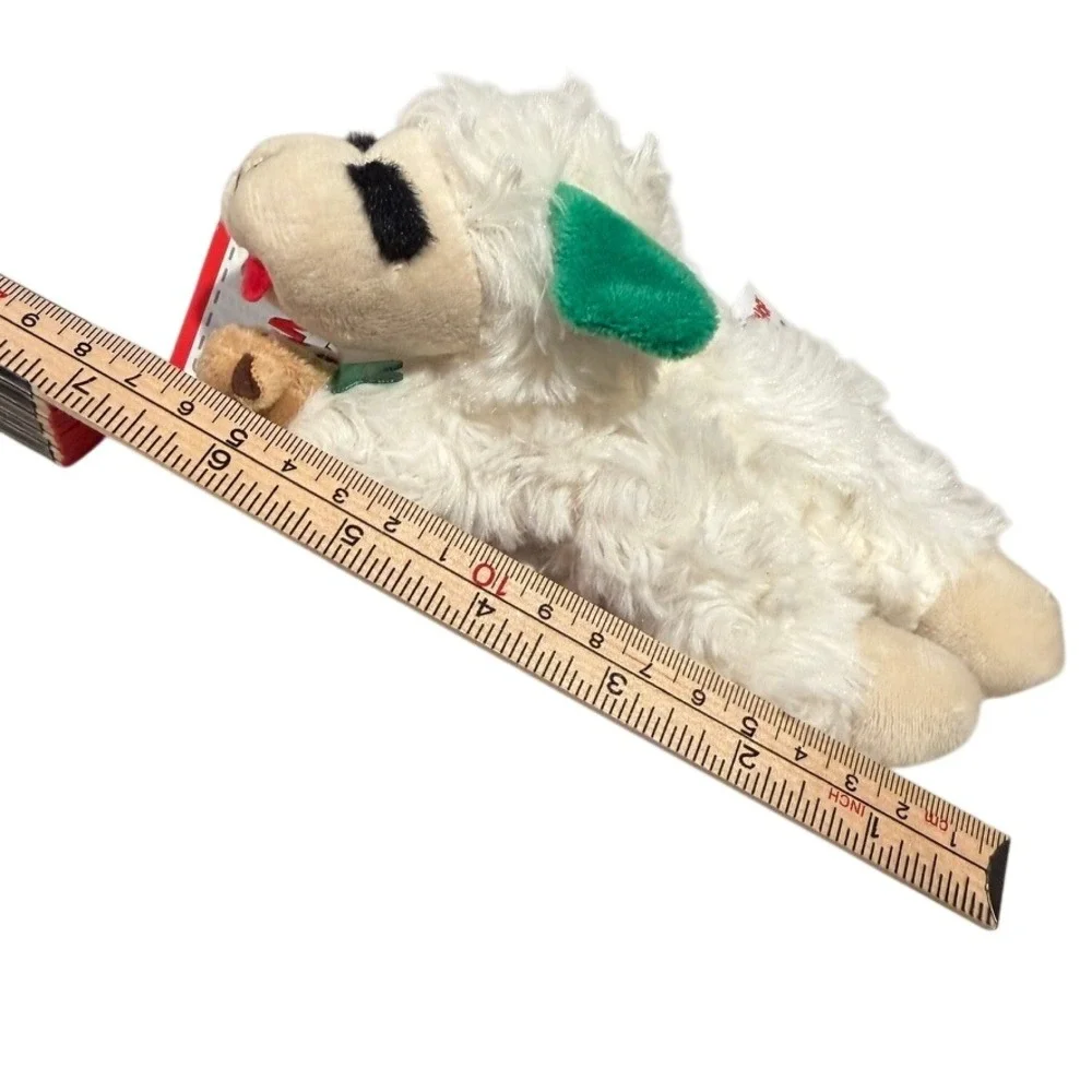 Pet Holiday Dog Toys (2) Lamb Chop & Penguin Multicolor Christmas Plush‎