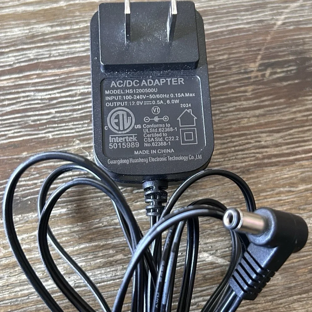 Intertek 5015989‎ AC Adapter Model HS1200500U