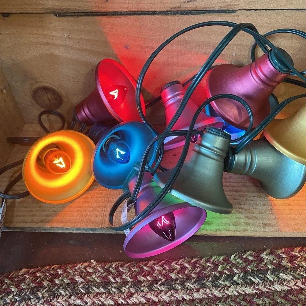 Seasons‎ of Cannon Falls Multicolor Metal Jingle Bell Christmas String Lights