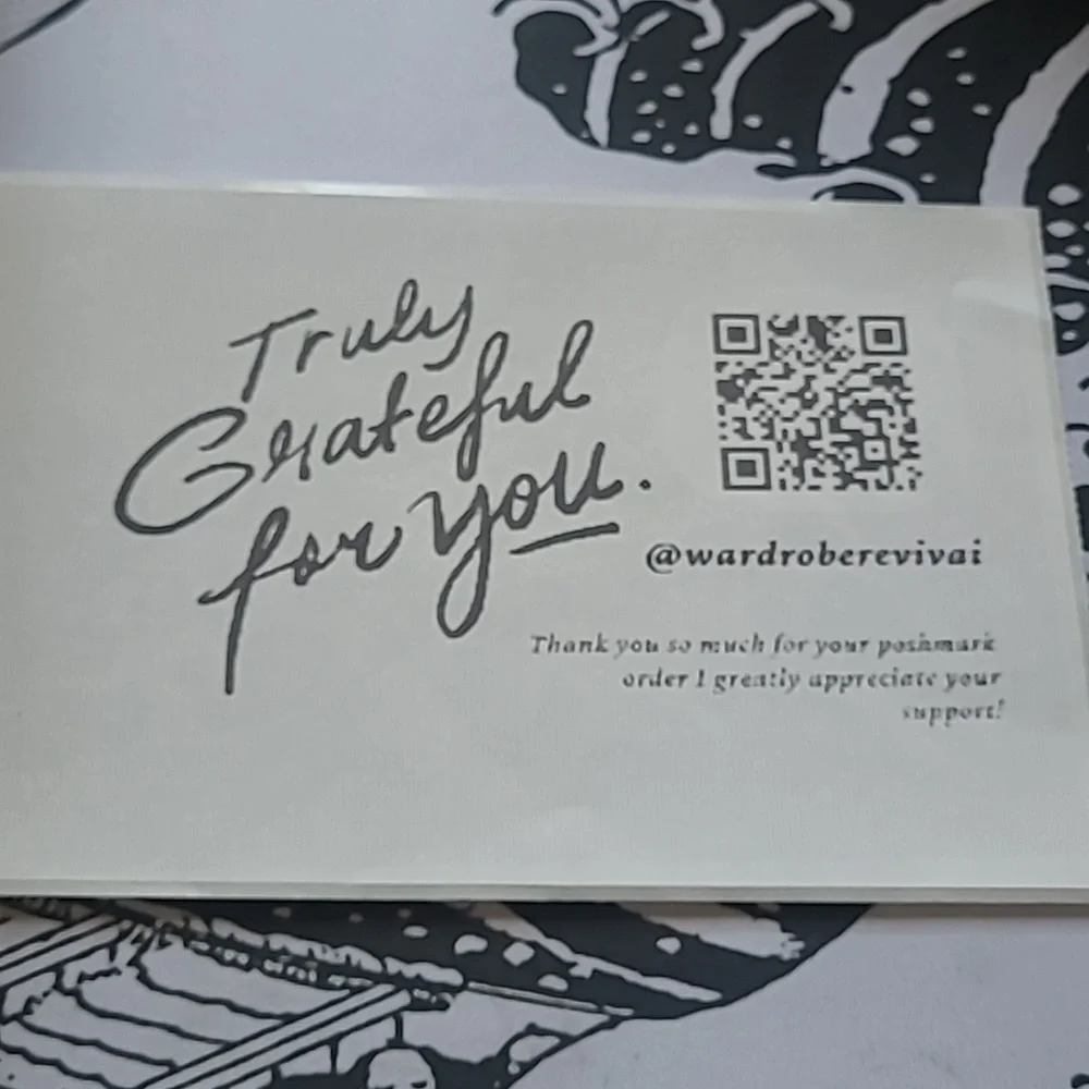 50 Custom 4x6 Cursive Qr Code Thank You Notes Labels/Thank You Stickers